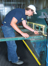 3M Safety-Walk Dome Cushion Mat 3500 black with yellow edging Single